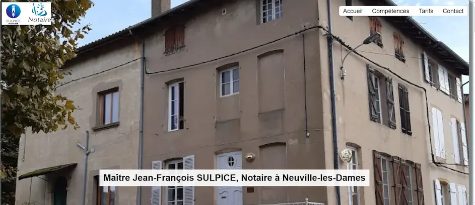 Capture du site Maître Sulpice, Neuville-les-Dames